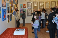 Wystawa prac uczniów Gimnazjum nr 1 w Łęcznej