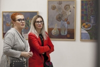 Wernisaż wystawy twórczości uczestniczek zajęć w pracowni malarstwa sztalugowego