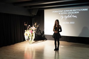 I Powiatowy Konkurs Recytatorski w Języku Angielskim My English Poem
