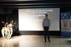 I Powiatowy Konkurs Recytatorski w Języku Angielskim My English Poem