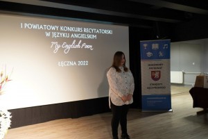 I Powiatowy Konkurs Recytatorski w Języku Angielskim My English Poem