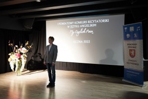 I Powiatowy Konkurs Recytatorski w Języku Angielskim My English Poem - Stefan Jaroszek III miejsce