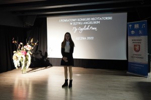I Powiatowy Konkurs Recytatorski w Języku Angielskim My English Poem