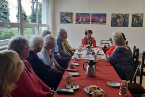 Spotkanie z panią Izabelą Korzeniowską z Chorągwi Zamku w Zawieprzycach Atanazego Miączyńskiego Herbu Suchekomnaty