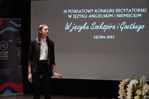 III POWIATOWY KONKURS RECYTATORSKIZ JĘZYKA ANGIELSKIEGO I NIEMIECKIEGO