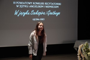 III POWIATOWY KONKURS RECYTATORSKIZ JĘZYKA ANGIELSKIEGO I NIEMIECKIEGO