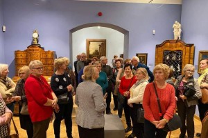 Wycieczka studentów Lubelskiego Uniwersytetu Trzeciego Wieku Filia w Łęcznej do Muzeum Narodowego w Lublinie