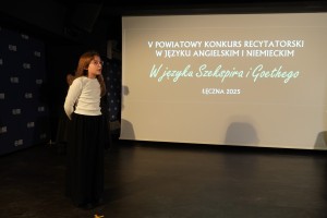 V POWIATOWY KONKURS RECYTATORSKI Z JĘZYKA ANGIELSKIEGO I NIEMIECKIEGO