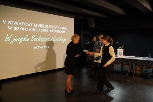 V POWIATOWY KONKURS RECYTATORSKI Z JĘZYKA ANGIELSKIEGO I NIEMIECKIEGO